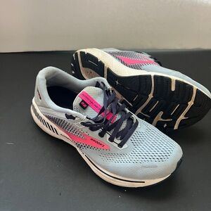Brooks Gray and Pink Running Shoes